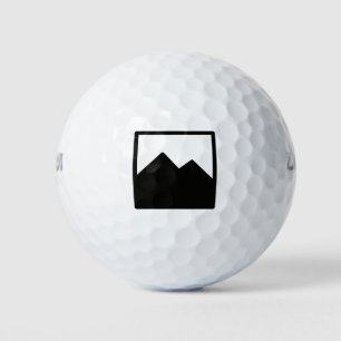 Vorlage für drei Golf Balls-Pakete Golfball