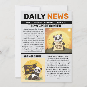 Vorlage für editierbare Zeitungsartikel