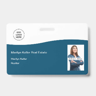 Vorlage für ein Foto-Immobilien-Logo Name Ausweis