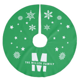 Vorlage für eindeutige benutzerdefinierte Familien Polyester Weihnachtsbaumdecke