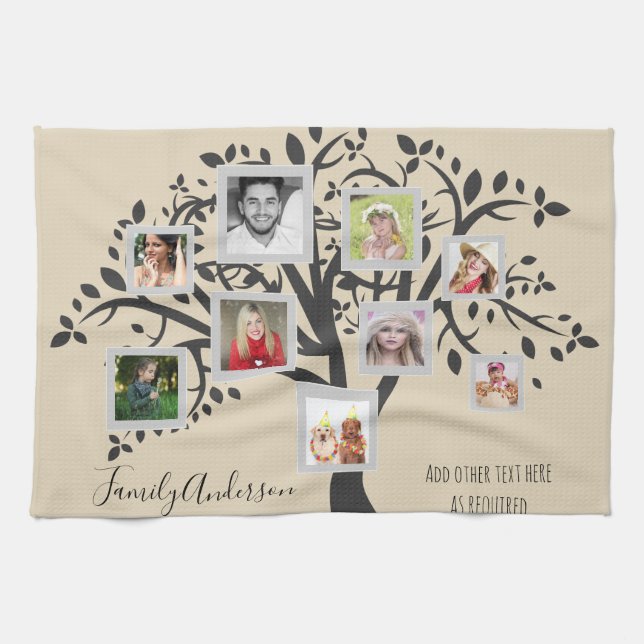 Vorlage für eine Fotocollage-Stammstruktur Persona Handtuch (Horizontal)