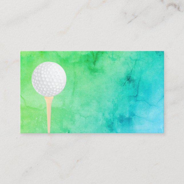 Vorlage für eine Golfball-Visitenkarte, doppelseit Visitenkarte (Vorderseite)