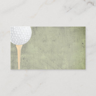 Vorlage für eine Golfball-Visitenkarte Visitenkarte