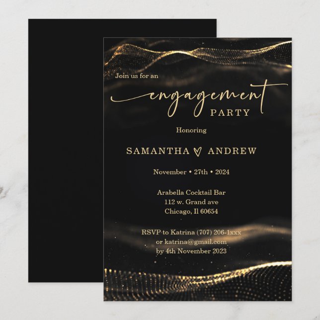 Vorlage für eine schwarze und goldene Partnerin (Vorne/Hinten)