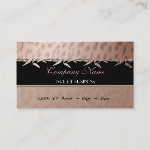 Vorlage für elegante Leopard Print Business Card Visitenkarte