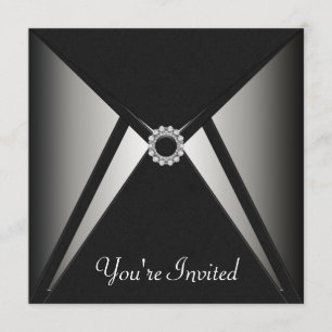 Vorlage für elegante schwarze Party für jeden Anla
