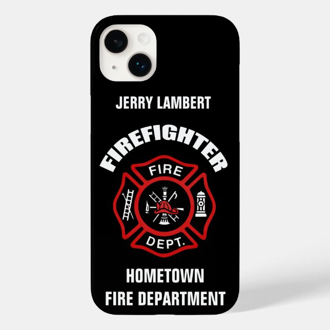 Vorlage für Firefighter-Namen Case-Mate iPhone 14 Plus Hülle (Rückseite)