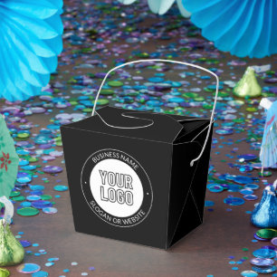 Vorlage für Firmenlogo oder Design und Bearbeitung Geschenkschachtel