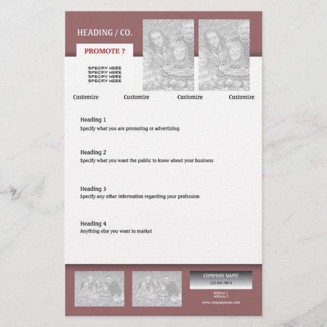 Vorlage für Flyer - Erstellen Sie Ihre eigenen 5.5 (Vorne)