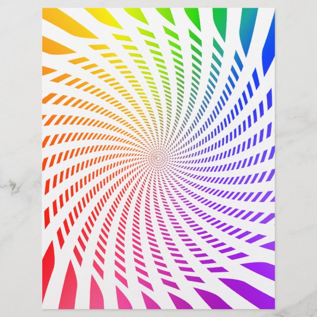 Vorlage für Flyer: Farbiges Spiraldesign Flyer (Vorne)