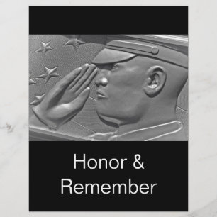 Vorlage für Flyer zur Ehrung von Veteranenhelden