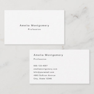 Vorlage für Folio Book Schriftart Business Card Visitenkarte