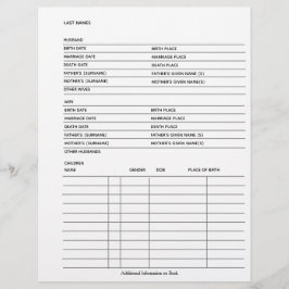 Vorlage für Formulare in geschlechtsspezifischen P