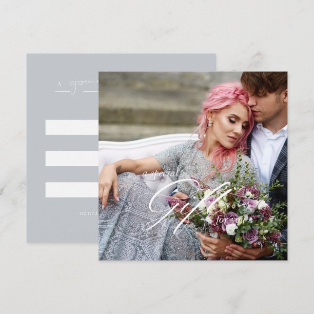 Vorlage für Fotogeschenkgutscheine (Vorne/Hinten)