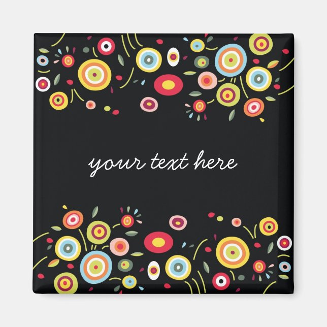 Vorlage für Funky Dots Magnet (Vorne)