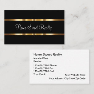 Vorlage für Geschäftskarten für Real Realtor-Th Visitenkarte