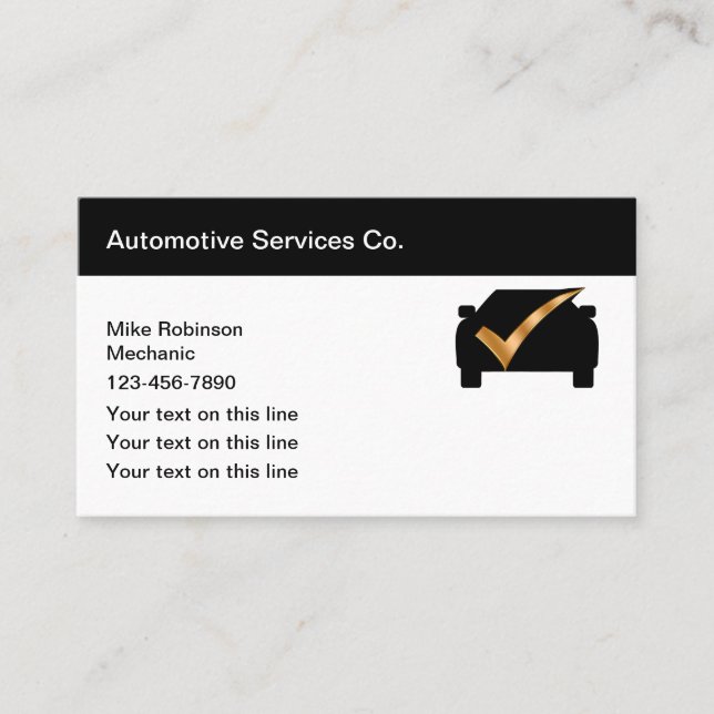 Vorlage für Geschäftskarten von Classy Automotive  Visitenkarte (Vorderseite)