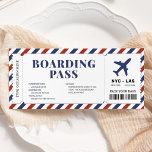 Vorlage für Geschenktickets für Überraschen Boardi<br><div class="desc">Überraschen Boarding Pass Flugzeug Geschenkticket Vorlage.</div>