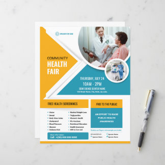 Vorlage für Gesundheitsmesse-Flyer | Wellness-Vera