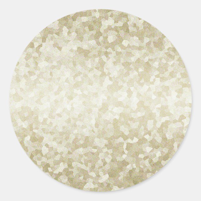 Vorlage für Gold-Glitzer Zurück Anpassen Runder Aufkleber (Vorderseite)