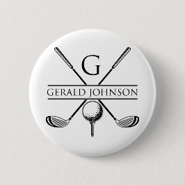 Vorlage für Golf Design Monogram Button