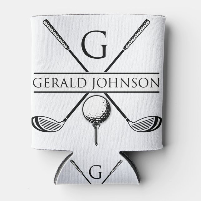 Vorlage für Golf Design Monogram Dosenkühler (Vorderseite)