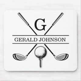 Vorlage für Golf Design Monogram-Maus Mousepad