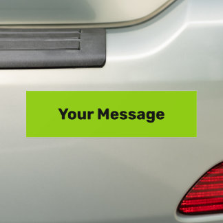 Vorlage für grünen schwarzen Text in der Nachricht Autoaufkleber