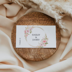 Vorlage für Hochzeiten von Rose-Platzkarten