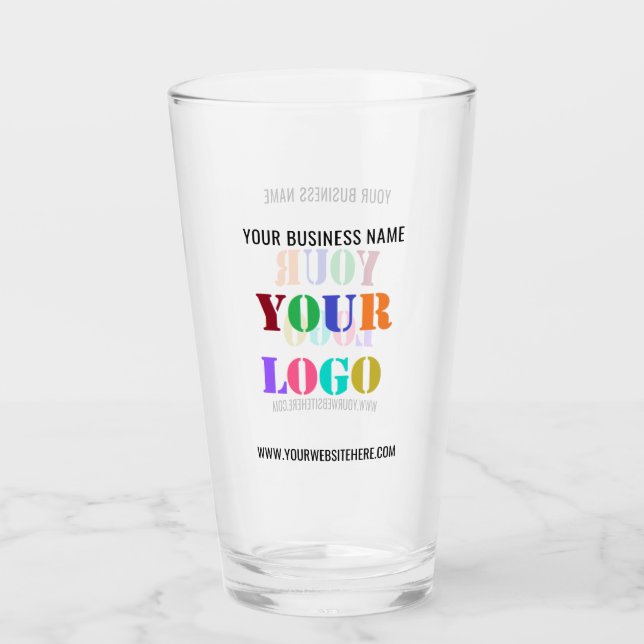 Vorlage für Ihr Firmenlogo und Text-Geschäftsfenst Glas (Vorderseite)
