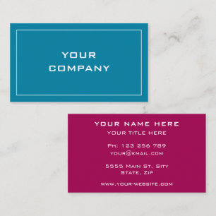 Vorlage für Ihre Design Business Card Farben auswä Visitenkarte