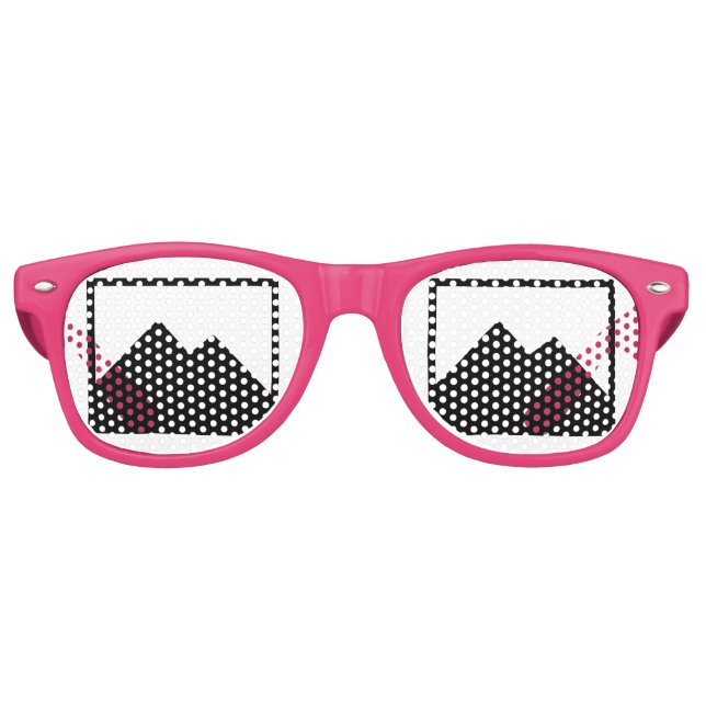 Vorlage für Junggeselinnen-Abschied-Retro-Party Sonnenbrille (Vorderseite)