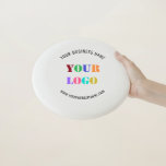 Vorlage für kundenspezifische Logowerbung Wham-O Frisbee<br><div class="desc">Benutzerdefinierte Farben und Schriftart - Entwerfen Sie Ihre eigenen Personalisierten Frisbee mit Ihrem Firmenlogo und Namen Website oder Custom Text Promotional Business oder Moderne Personal Frisbees Gift - Machen Sie einzigartig Ihr eigenes Design - Add Your Logo - Image - Foto oder QR Code / und Name - Unternehmen /...</div>