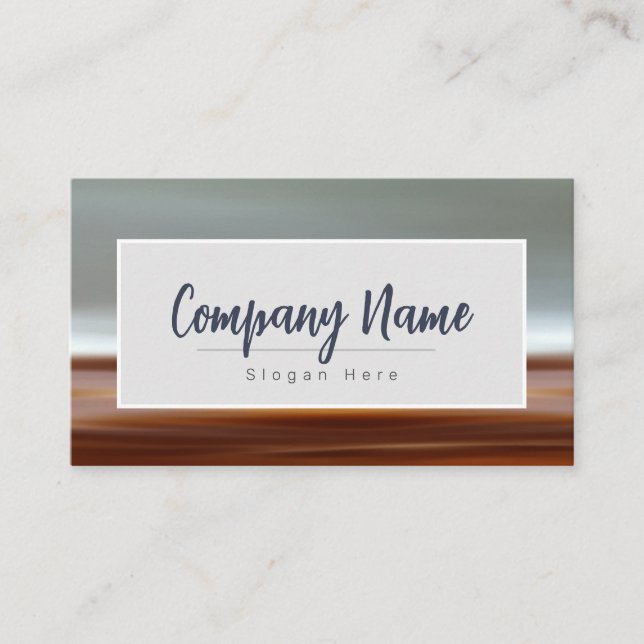 Vorlage für Landschaftsbezirk Business Card Visitenkarte (Vorderseite)