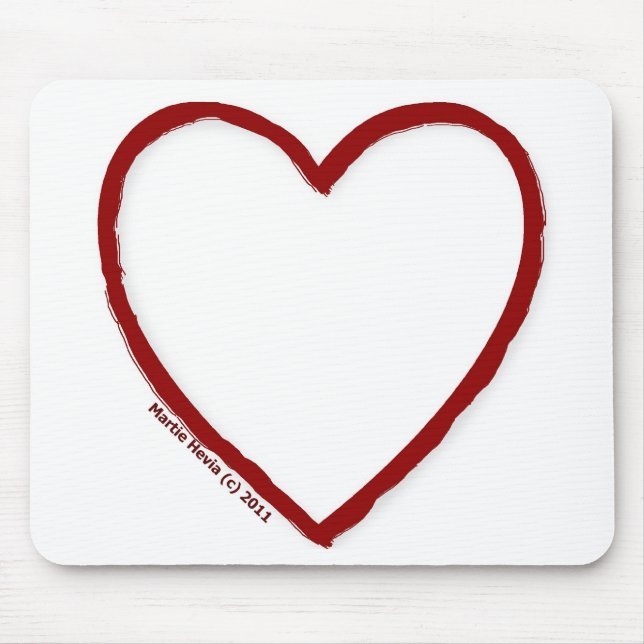 Vorlage für Liebe und Hass-Mousepad Mousepad (Vorne)