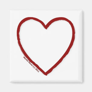 Vorlage für Liebe und Hate-Magnet Magnet