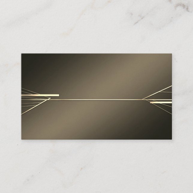 Vorlage für lineare Gold-Visitenkarten Visitenkarte (Vorderseite)