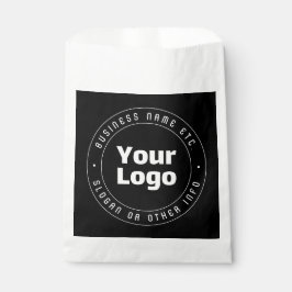 Vorlage für Logos und bearbeiteten Text | Schwarz  Geschenktütchen