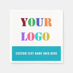 Vorlage für Logos und Text-Werbeaktionen für Unter Serviette