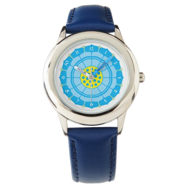 Vorlage für Lotus-Blume Armbanduhr (Vorderseite)