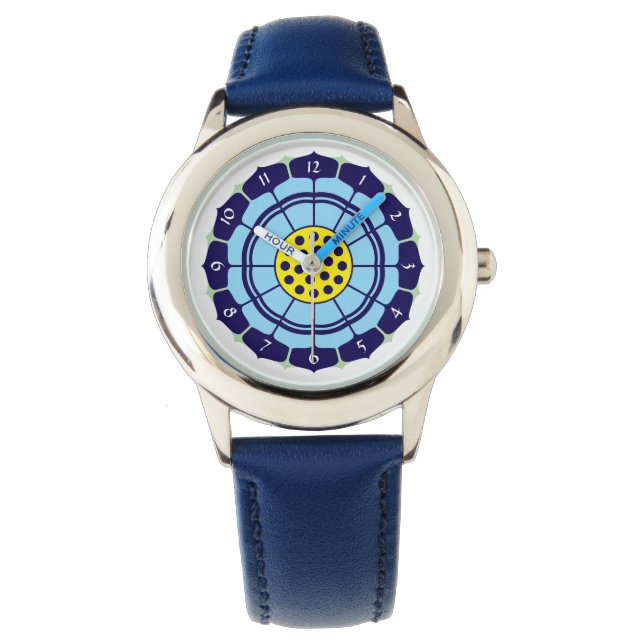 Vorlage für Lotus-Blume Armbanduhr (Vorderseite)