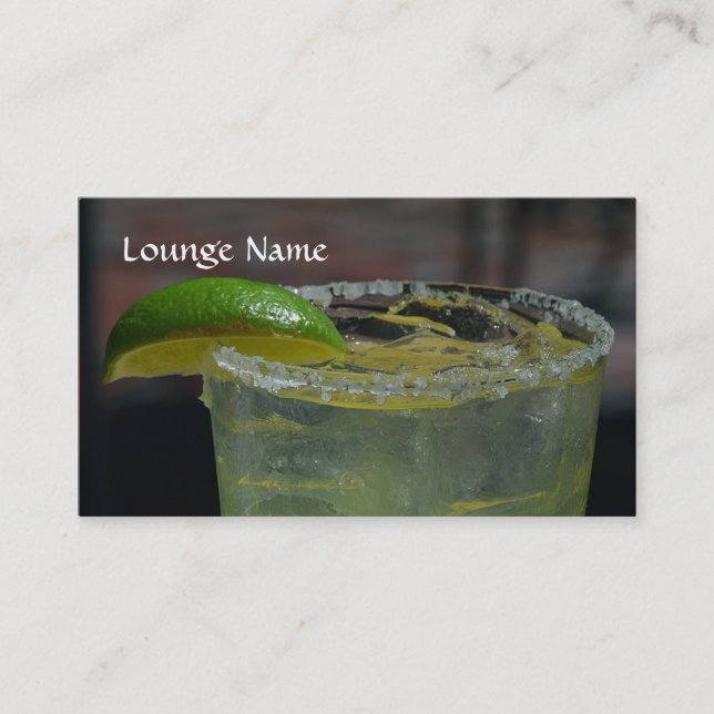 Vorlage für Lounge oder Restaurant Business Card Visitenkarte (Vorderseite)