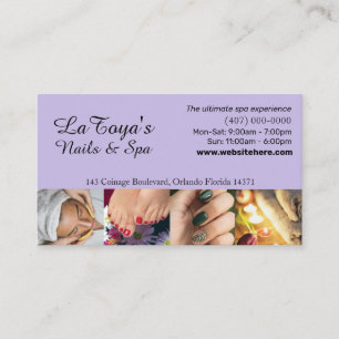 Vorlage für Loyalitätskarten für Salon/Wellness Visitenkarte