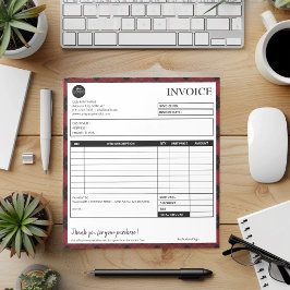 Vorlage für Minimalistische Karierte grenzübergrei Notizblock