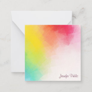 Vorlage für Mit Monogramm Regenbogenfarben