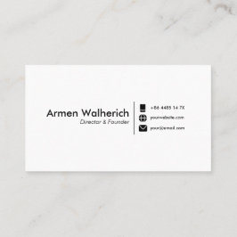 Vorlage für moderne Minimalistische Visitenkarten Visitenkarte