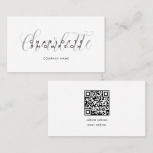 Vorlage für moderne Script-Visitenkarten Visitenkarte