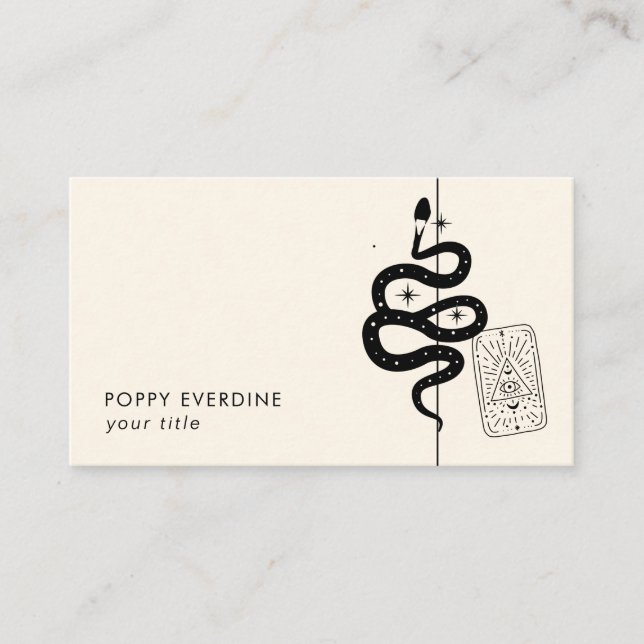 Vorlage für mystic Celestial Business Card Visitenkarte (Vorderseite)
