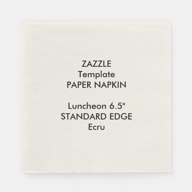 Vorlage für Napkin-Papiervorlage für die Schlichte Serviette (Vorderseite)