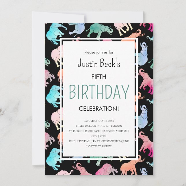 Vorlage für niedliche Wasserfarben (Vorderseite)